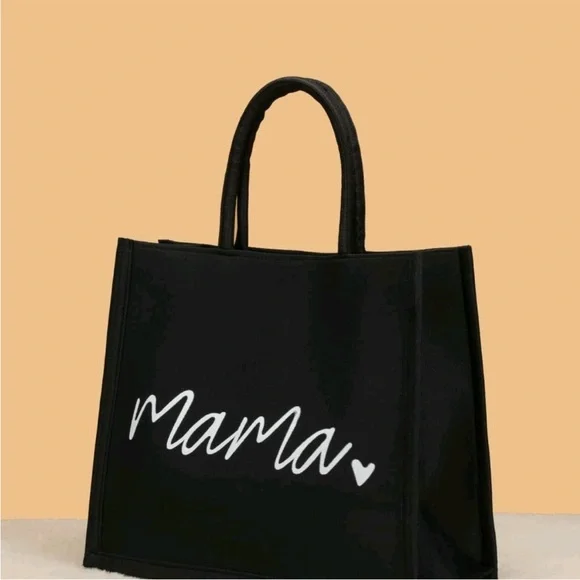 Black 2pc canvas tote!👜 - Picture 1 of 5